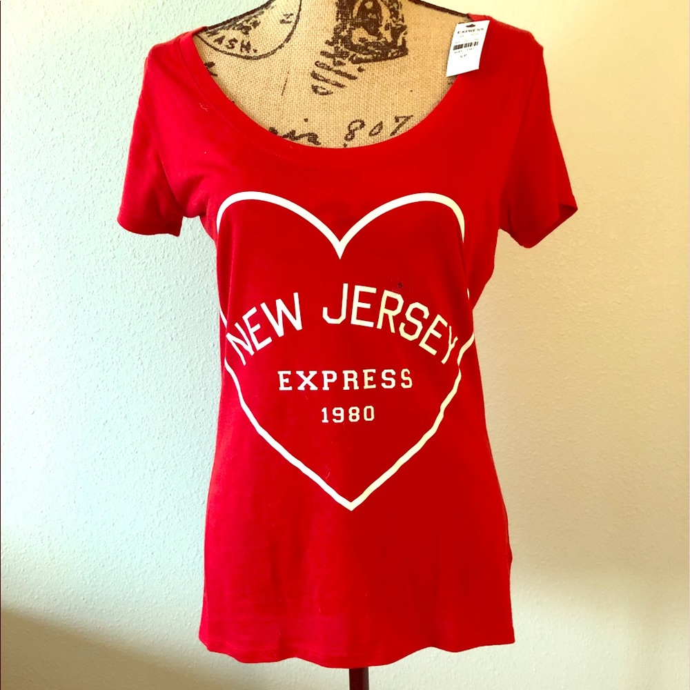 Express scoop neck t shirt
